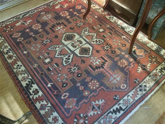 Red ground rug
